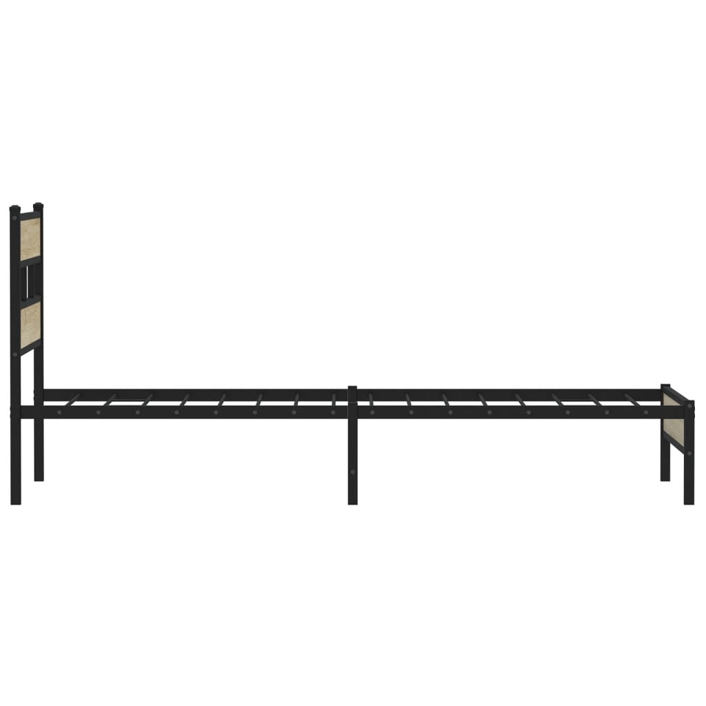 Sengeramme uten madrass sonoma eik 90x200 cm konstruert tre