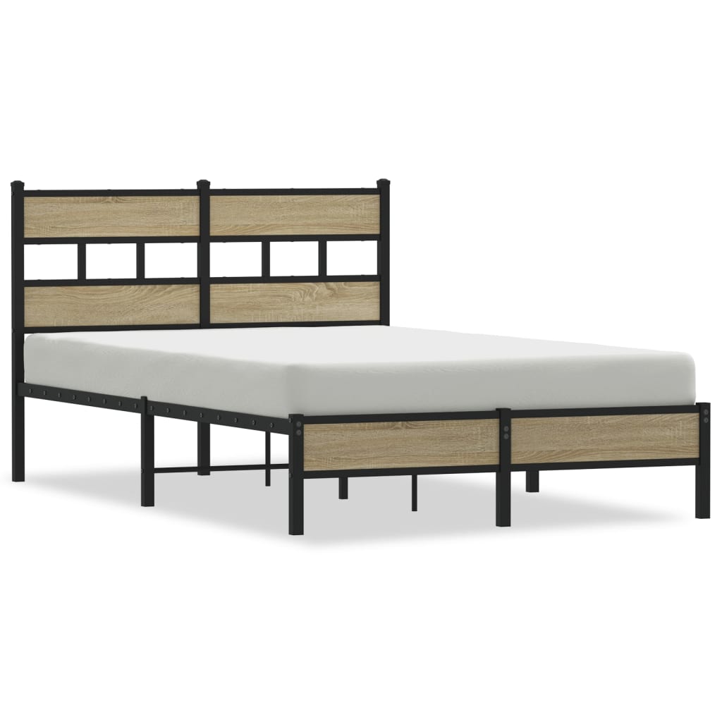 Sengeramme uten madrass sonoma eik 120x190 cm konstruert tre