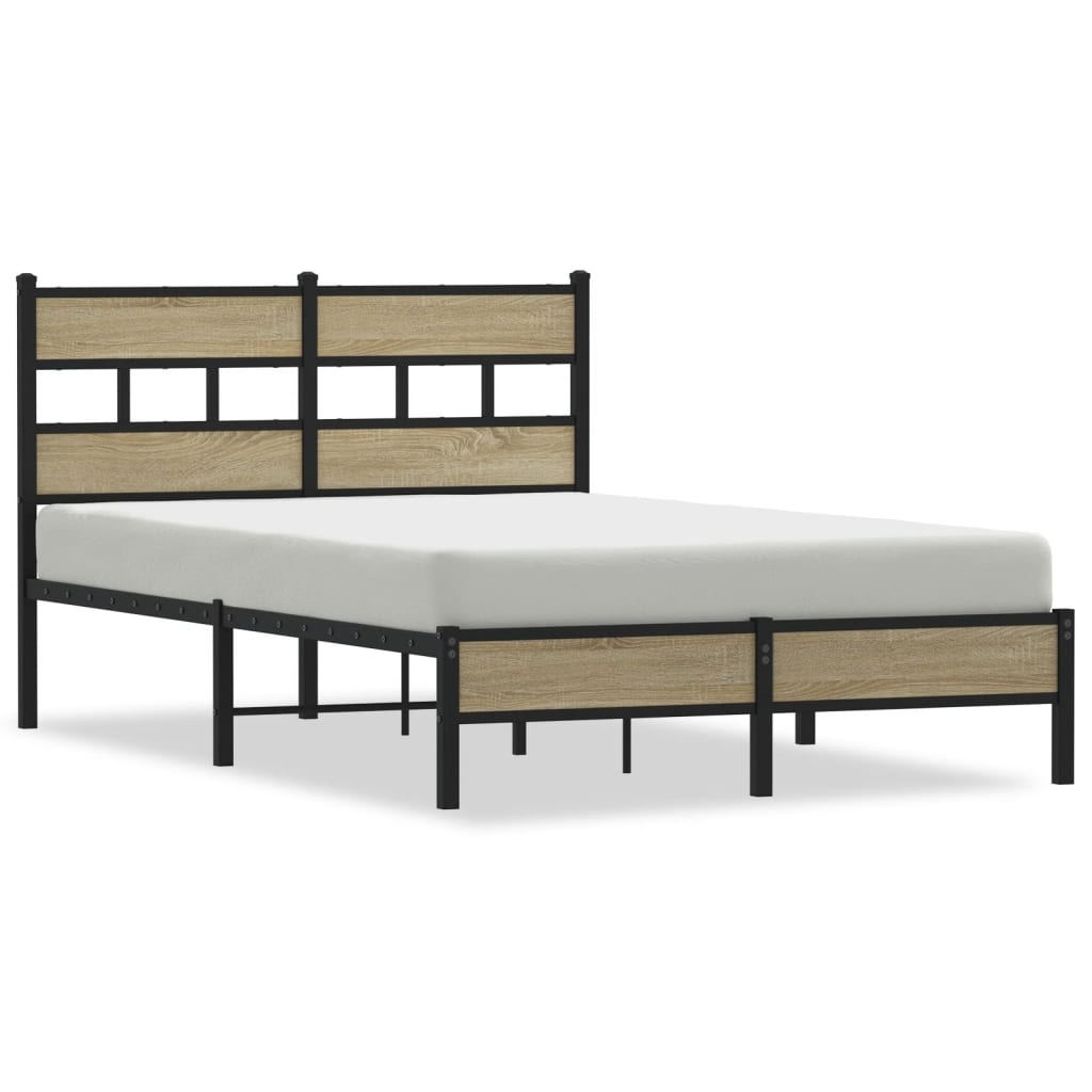 Sengeramme uten madrass sonoma eik 120x200 cm konstruert tre