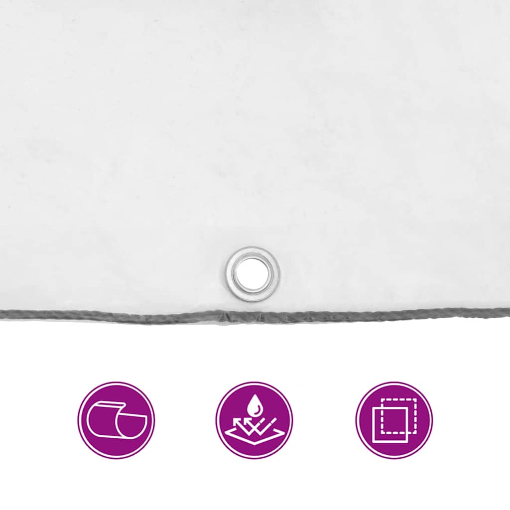 Klar presenning med maljer 4x5 m polyetylen