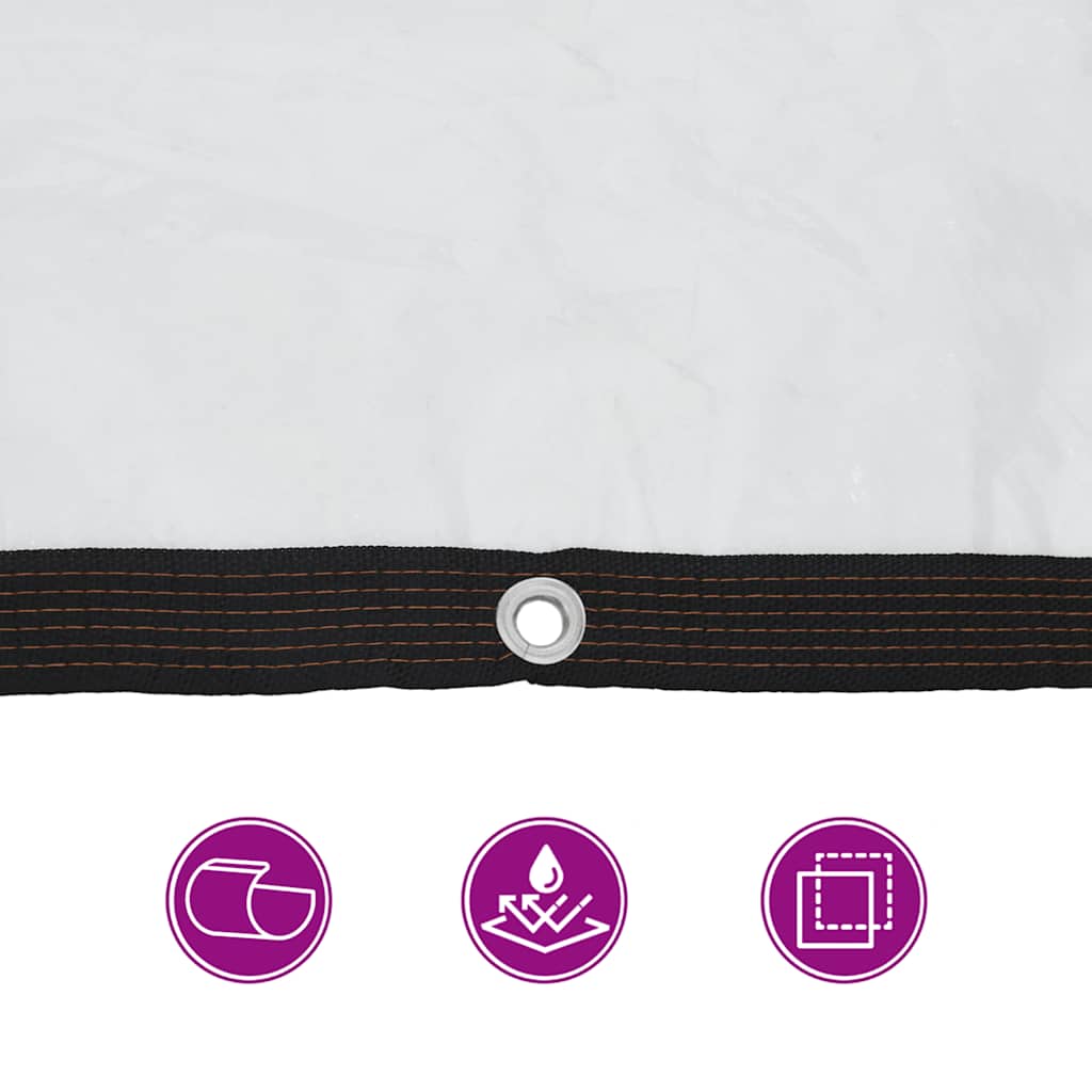 Klar presenning med maljer 3x6 m polyetylen