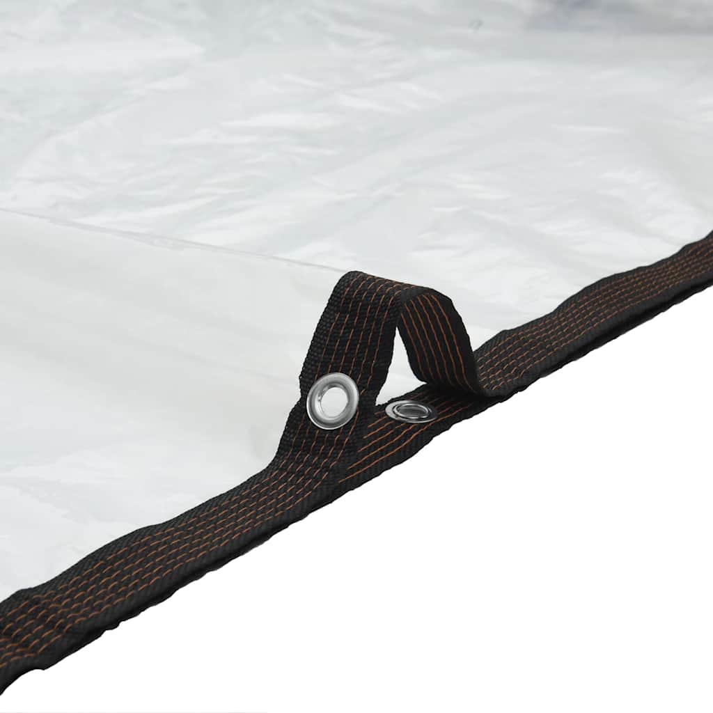 Klar presenning med maljer 4x5 m polyetylen