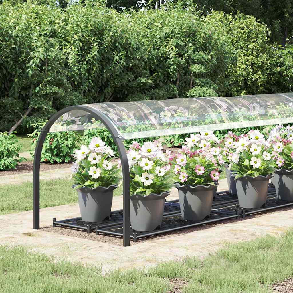 Klar presenning med maljer 1x5 m PVC vidaXL