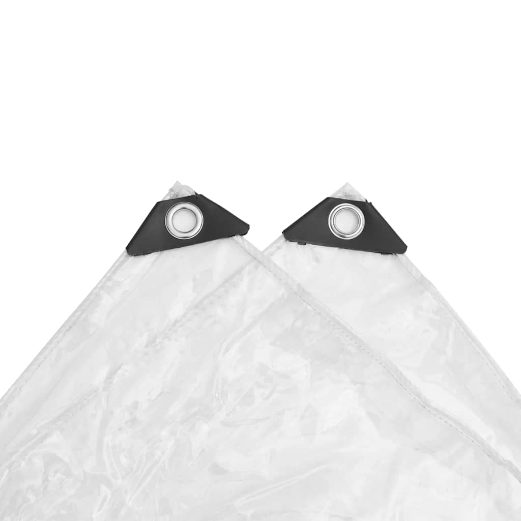 Klar presenning med maljer 2x6 m PVC