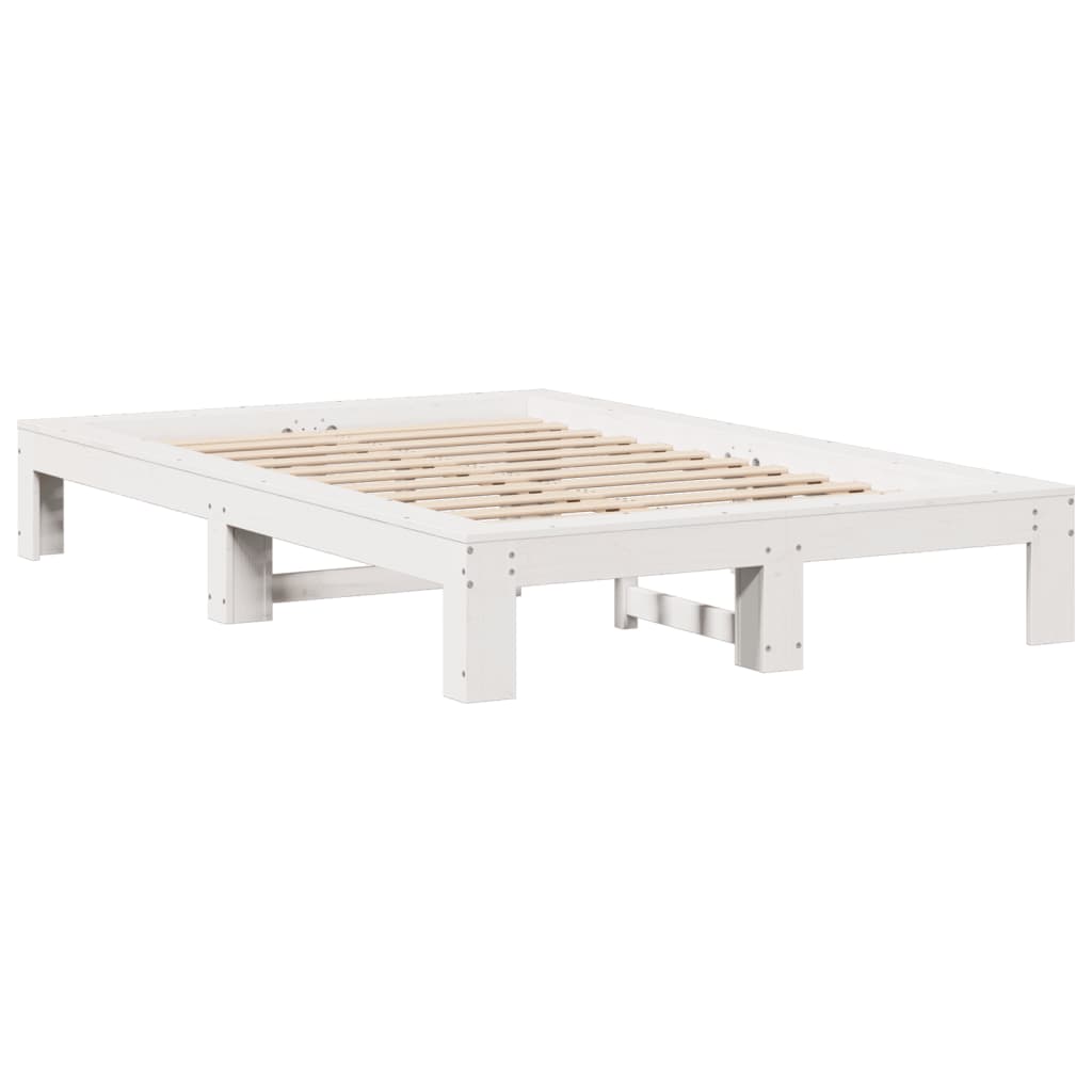 Sengeramme uten madrass hvit 120x190 cm heltre furu