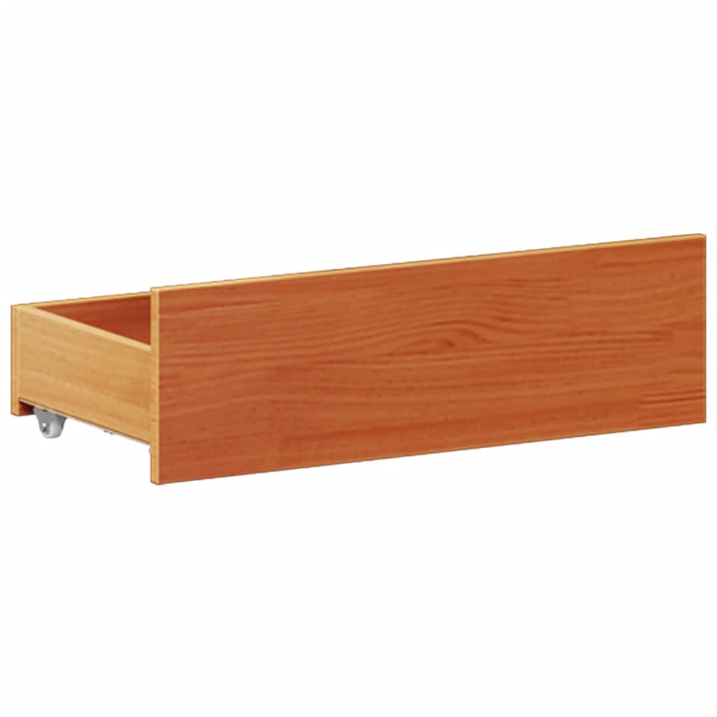 Sengeramme uten madrass med hodegavl brun 180x200cm heltre furu