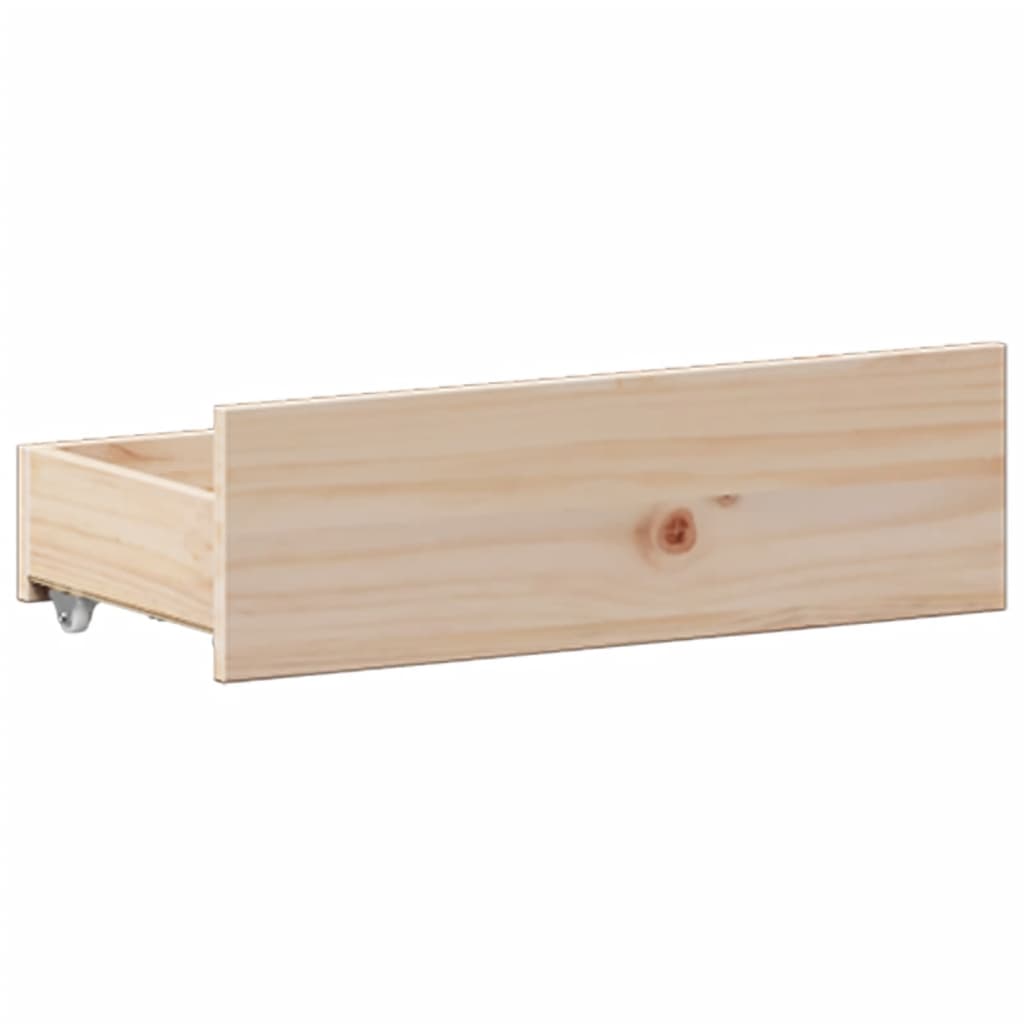 Seng med bokhylle uten madrass 180x200 cm heltre furu