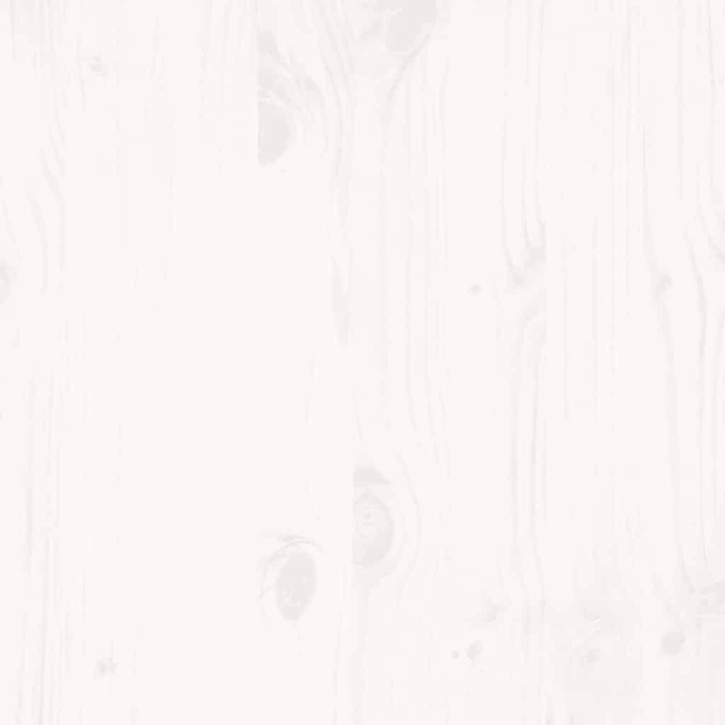 Sengeramme uten madrass hvit 150x200 cm heltre furu