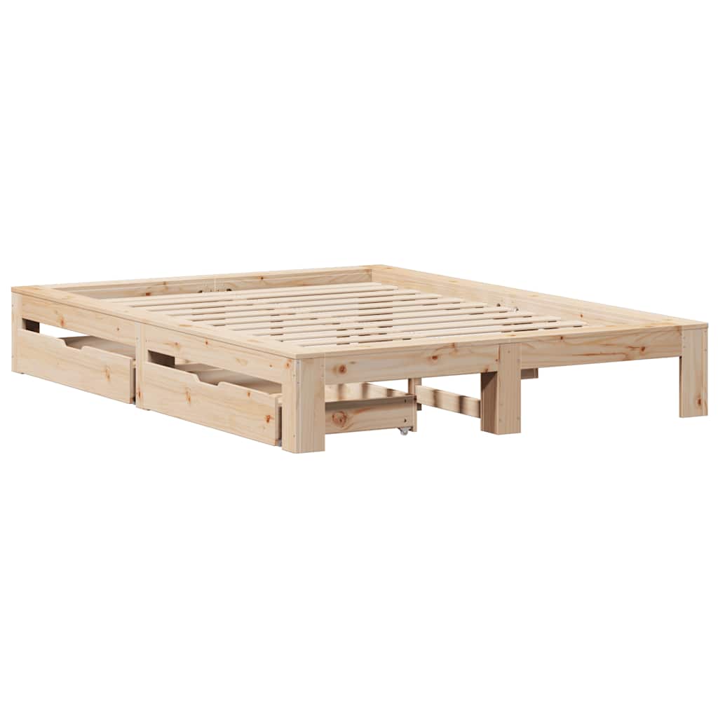 Sengeramme uten madrass 140x190 cm heltre furu