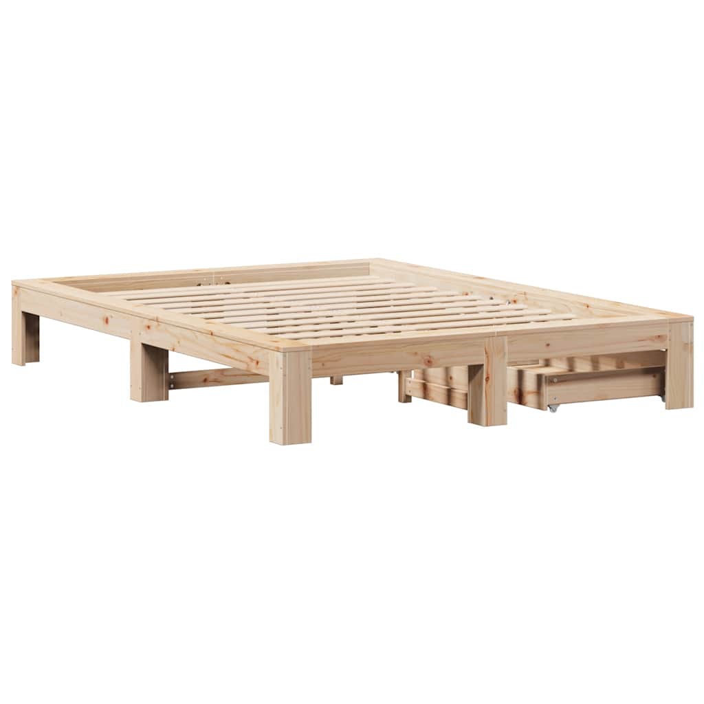 Sengeramme uten madrass 140x190 cm heltre furu