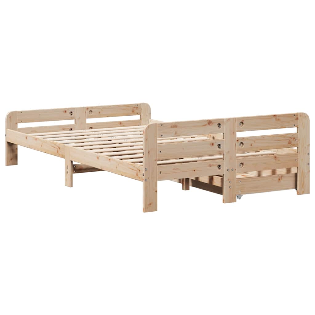 Sengeramme uten madrass 120x190 cm heltre furu