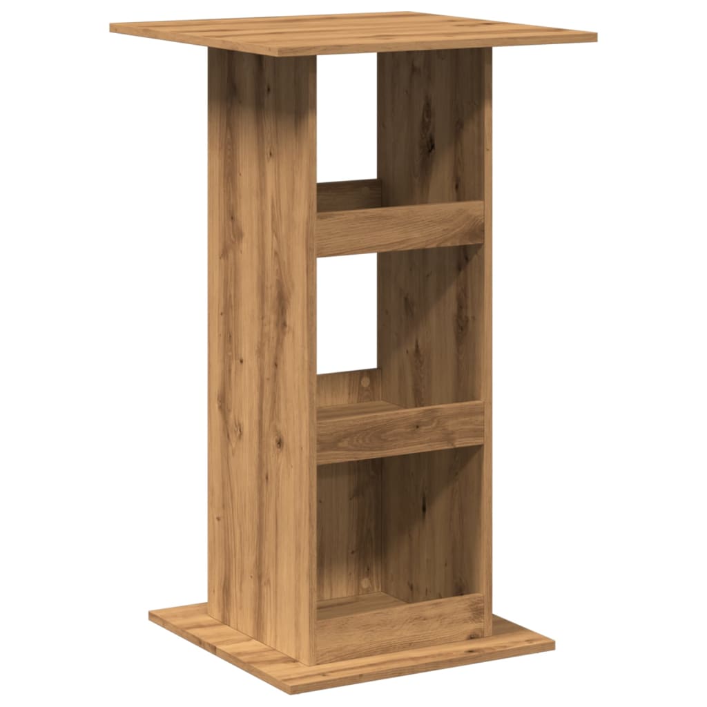 Barbord med oppbevaring artisan eik 60x60x102 cm konstruert tre