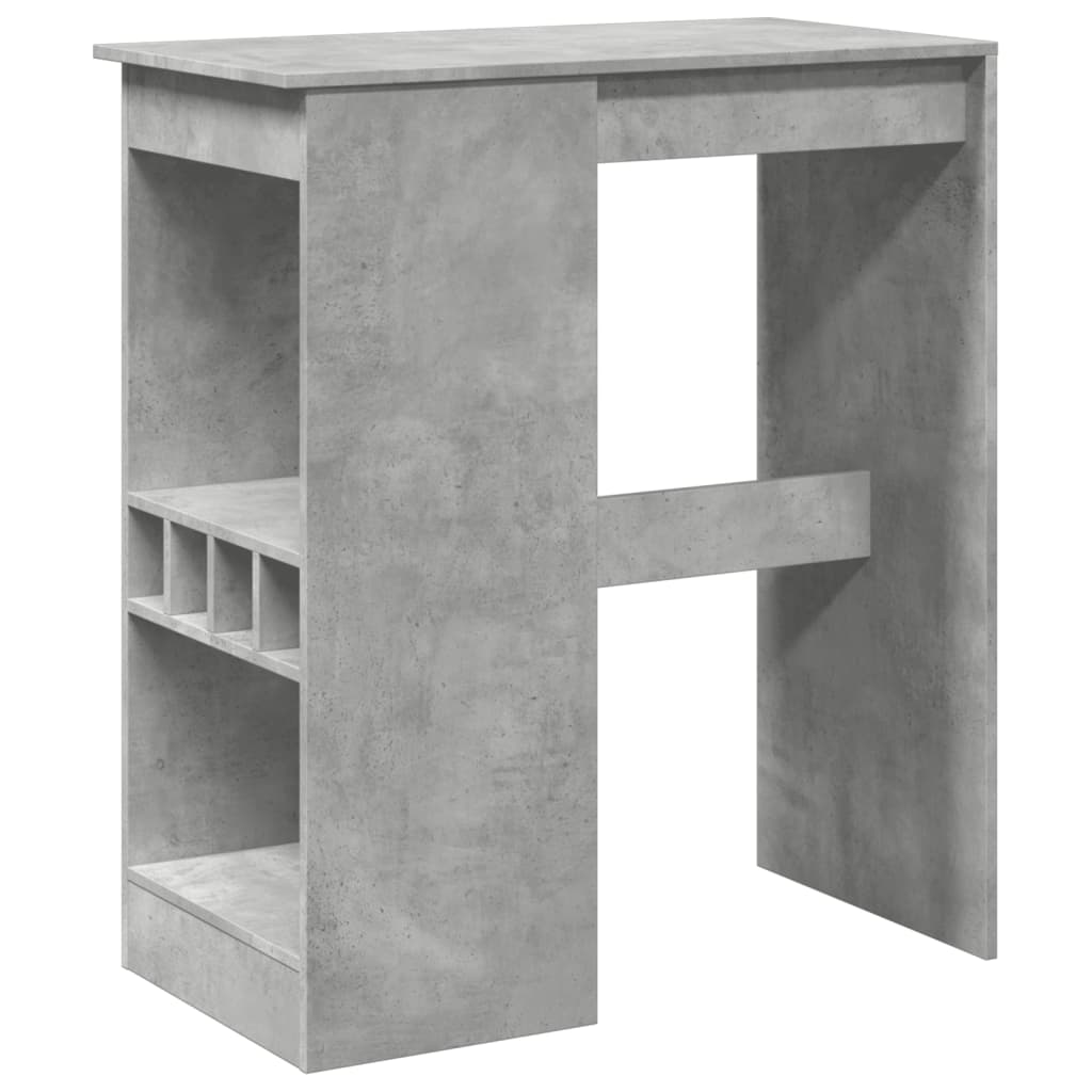 Barbord med stativer betonggrå 90x47,5x103,5 cm konstruert tre