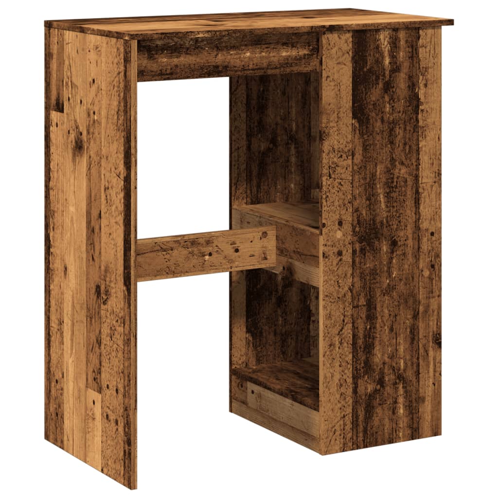 Barbord med stativer gammelt tre 90x47,5x103,5cm konstruert tre