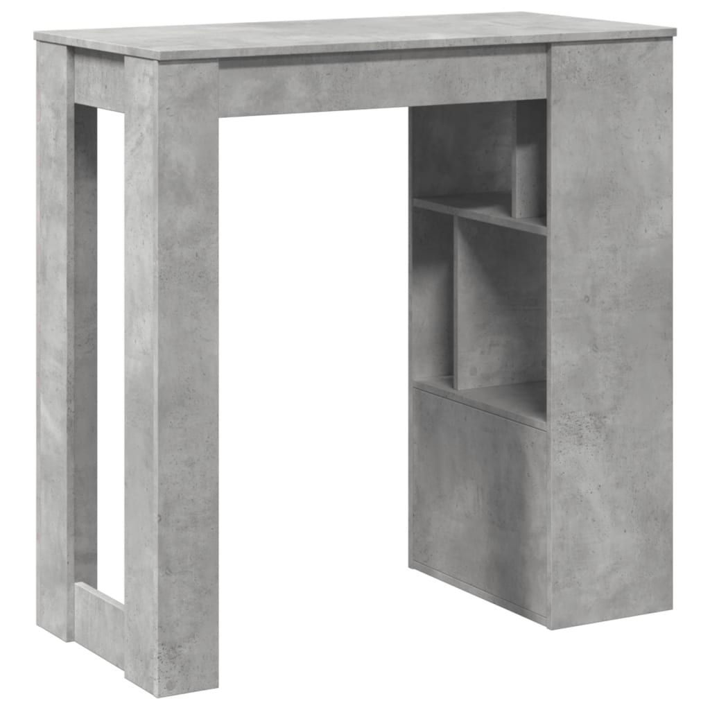 Barbord med stativer betonggrå 102x50x103,5 cm konstruert tre vidaXL