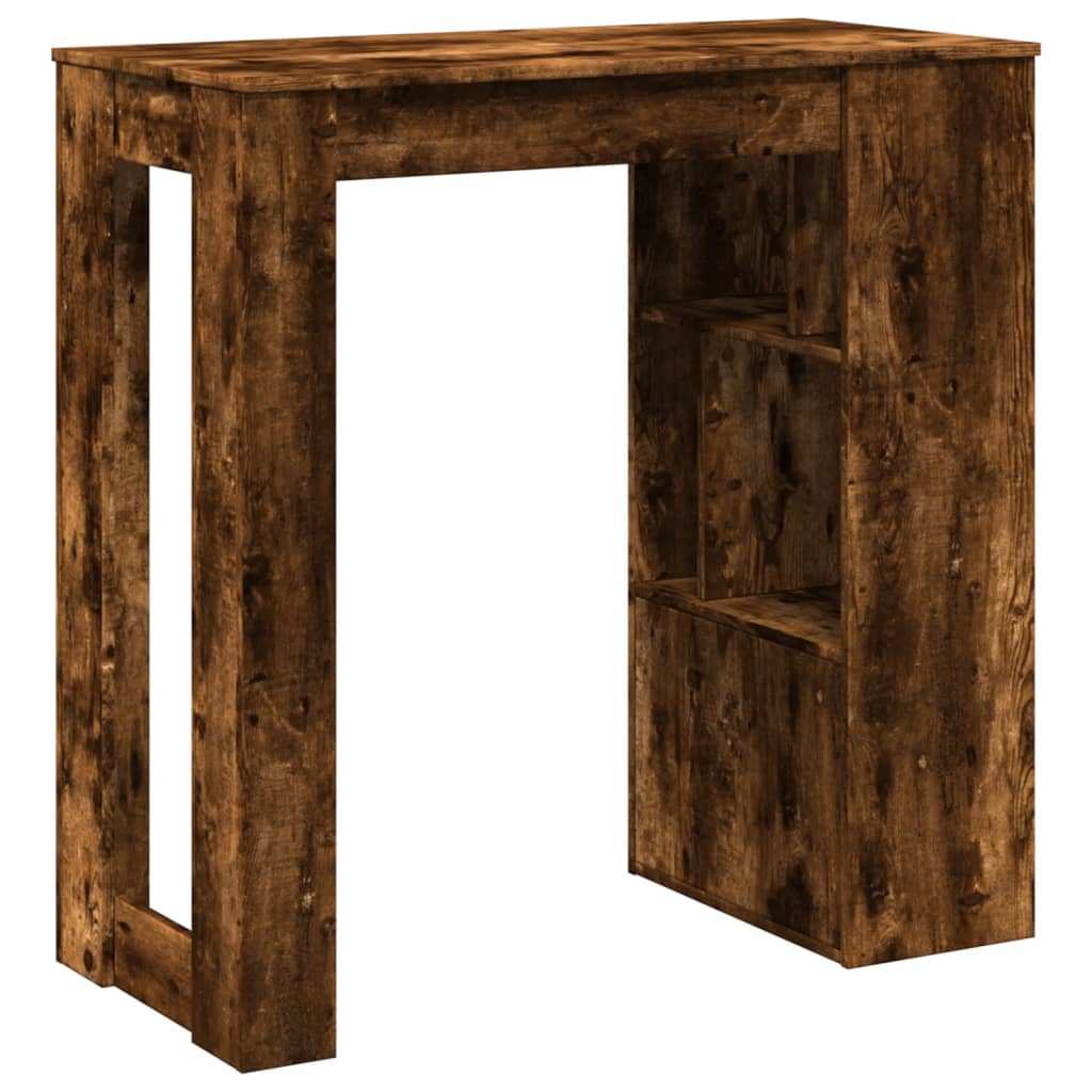 Barbord med stativer røkt eik 102x50x103,5 cm konstruert tre