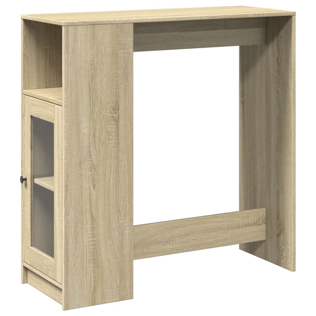 Barbord med stativer sonoma eik 101x40x103,5 cm konstruert tre