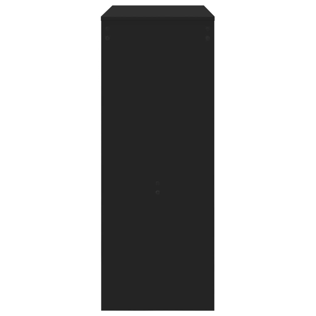 Barbord med stativer svart 90x40x103,5 cm konstruert tre