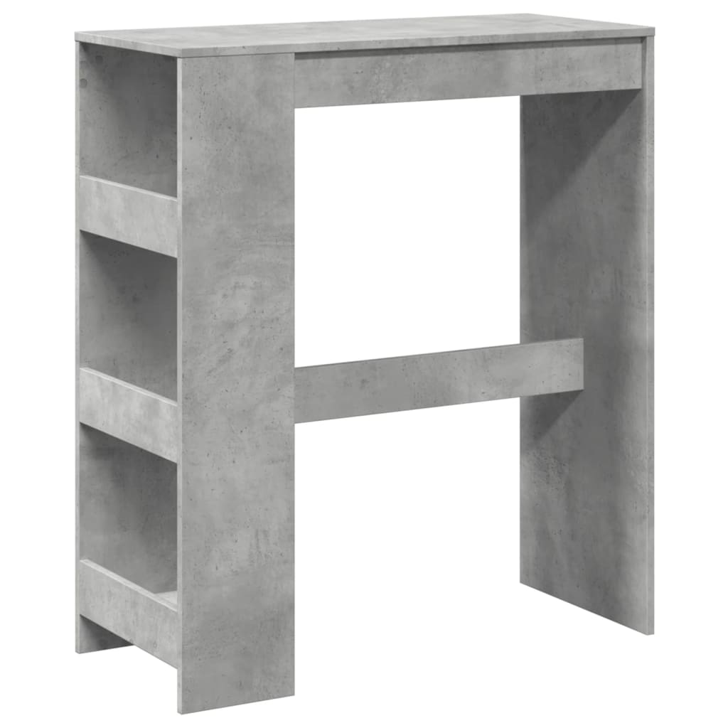 Barbord med stativer betonggrå 90x40x103,5 cm konstruert tre