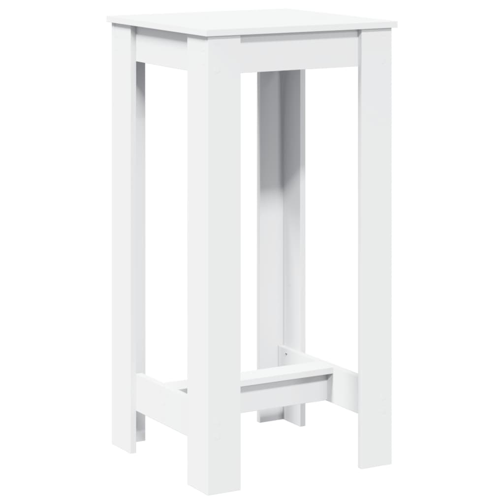 Barbord hvit 51x50x103,5 cm konstruert tre