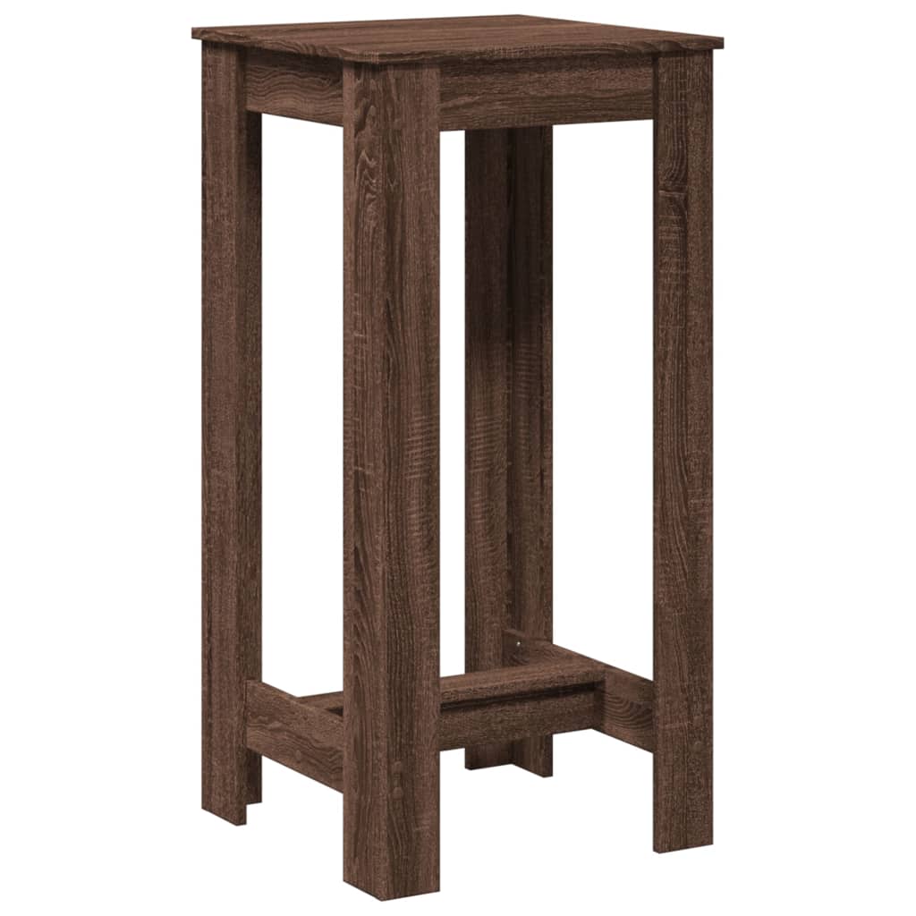 Barbord brun eik 51x50x103,5 cm konstruert tre