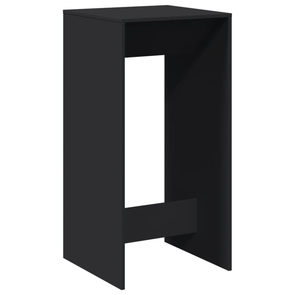 Barbord svart 51x50x103,5 cm konstruert tre