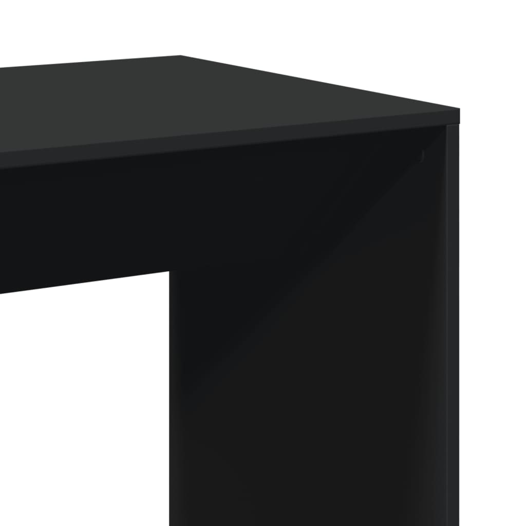 Barbord svart 51x50x103,5 cm konstruert tre