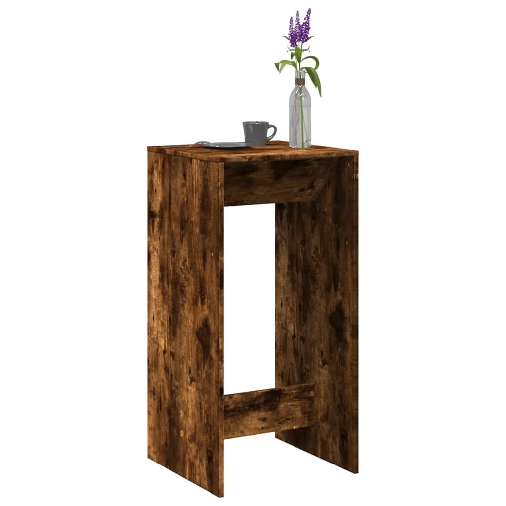 Barbord røkt eik 51x50x103,5 cm konstruert tre
