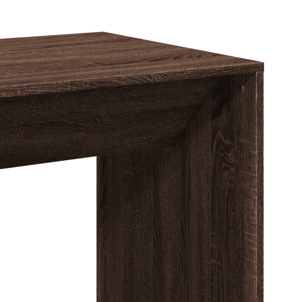 Barbord brun eik 51x50x103,5 cm konstruert tre