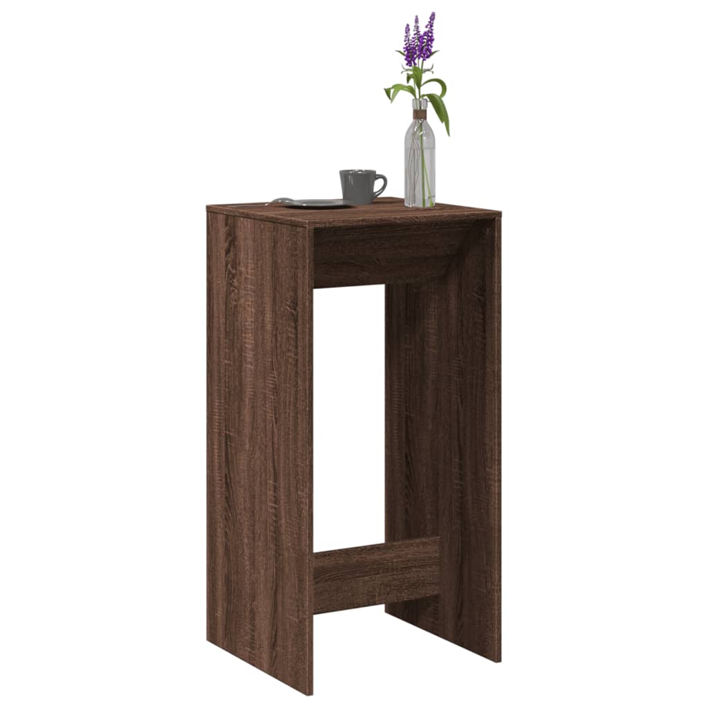 Barbord brun eik 51x50x103,5 cm konstruert tre