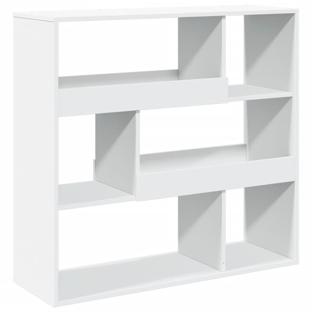 Bokhylle/romdeler hvit 100x33x94,5 cm