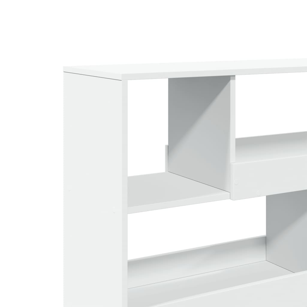 Bokhylle/romdeler hvit 100x33x94,5 cm