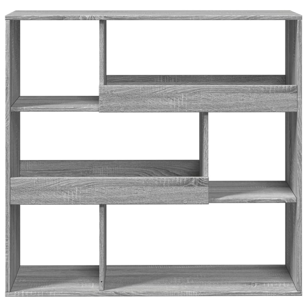 Bokhylle/romdeler grå sonoma eik 100x33x94,5 cm