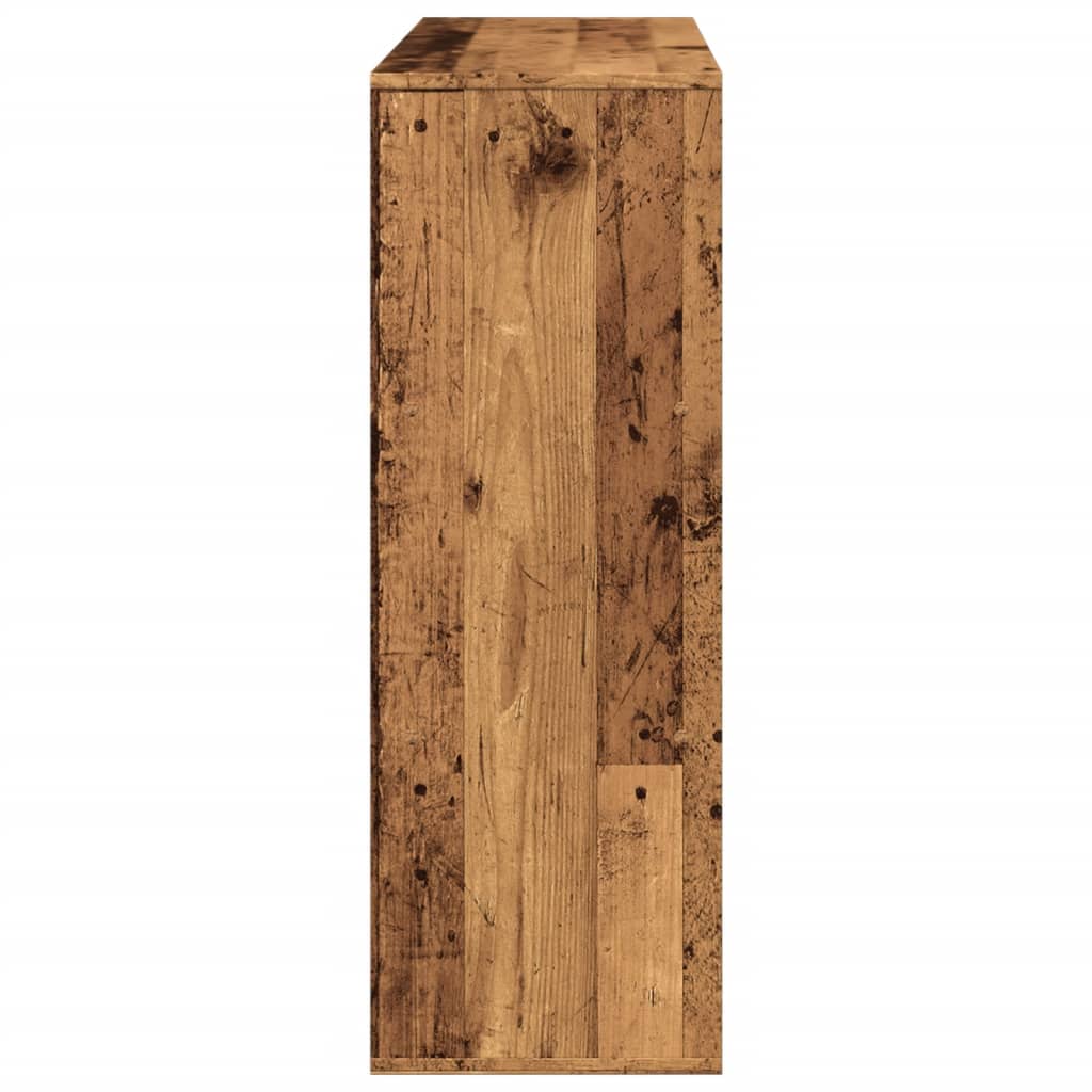 Bokhylle/romdeler gammelt tre 100x33x94,5 cm
