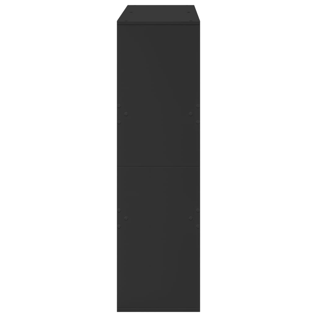 Bokhylle/romdeler svart 100x33x115 cm