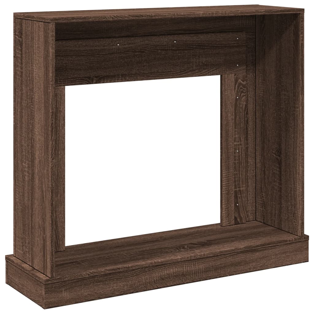 Peisramme brun eik 100x30x87,5 cm konstruert tre
