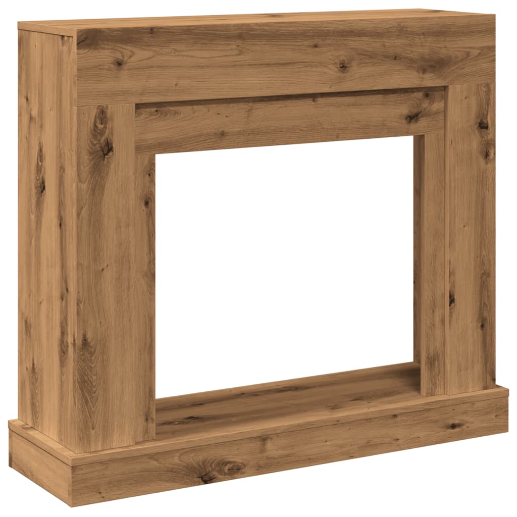 Peisramme artisan eik 100x30x87,5 cm konstruert tre