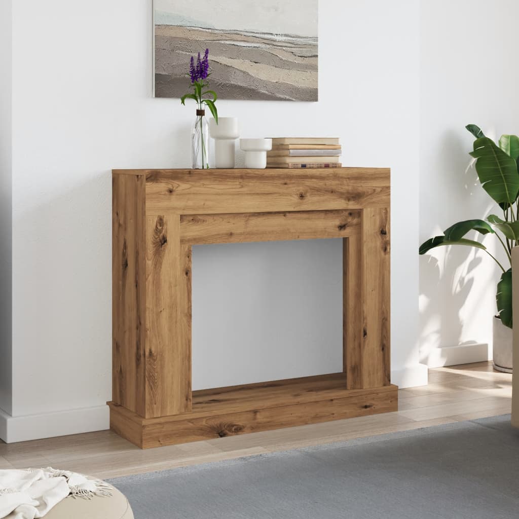 Peisramme artisan eik 100x30x87,5 cm konstruert tre