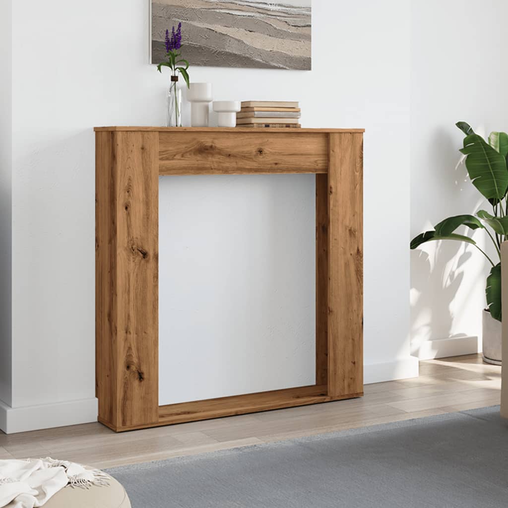 Peisramme artisan eik 100x20x100 cm konstruert tre