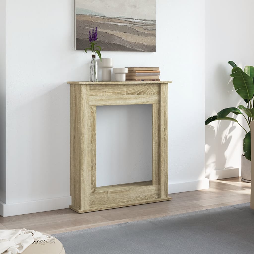 Peisramme sonoma eik 75x20x87,5 cm konstruert tre