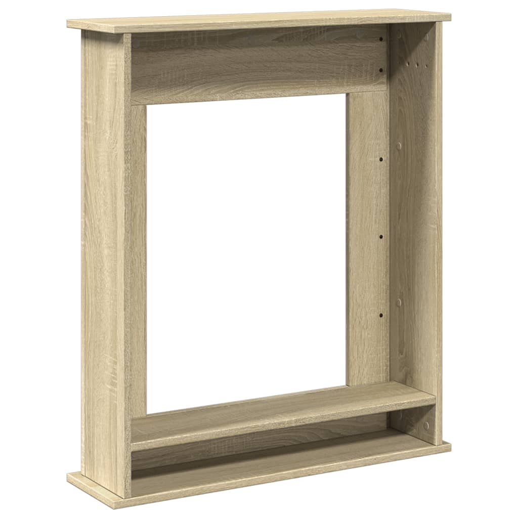 Peisramme sonoma eik 75x20x87,5 cm konstruert tre