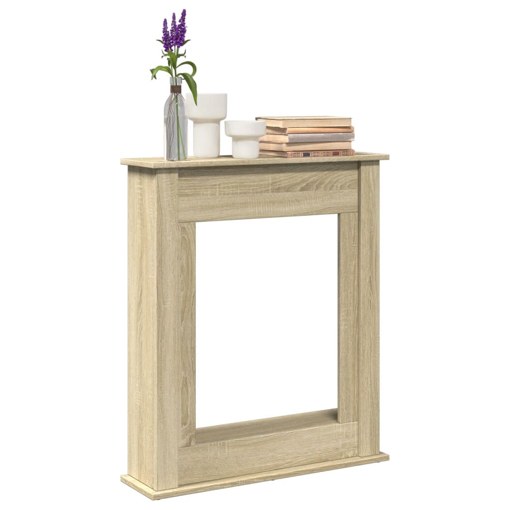 Peisramme sonoma eik 75x20x87,5 cm konstruert tre