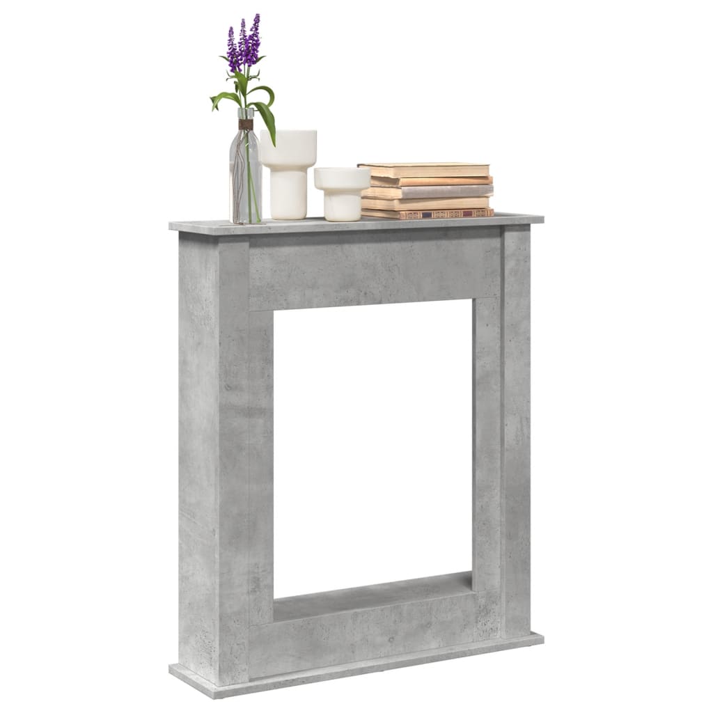 Peisramme betonggrå 75x20x87,5 cm konstruert tre