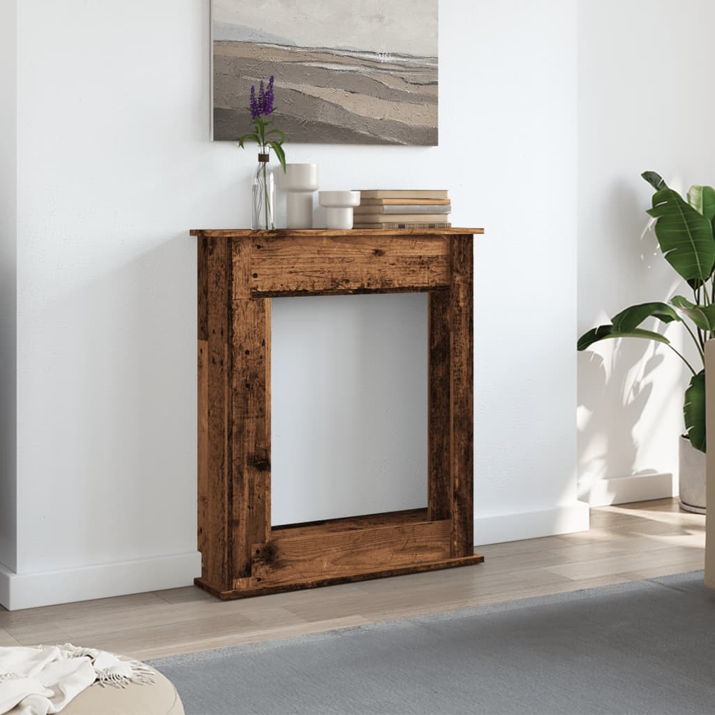 Peisramme gammelt tre 75x20x87,5 cm konstruert tre