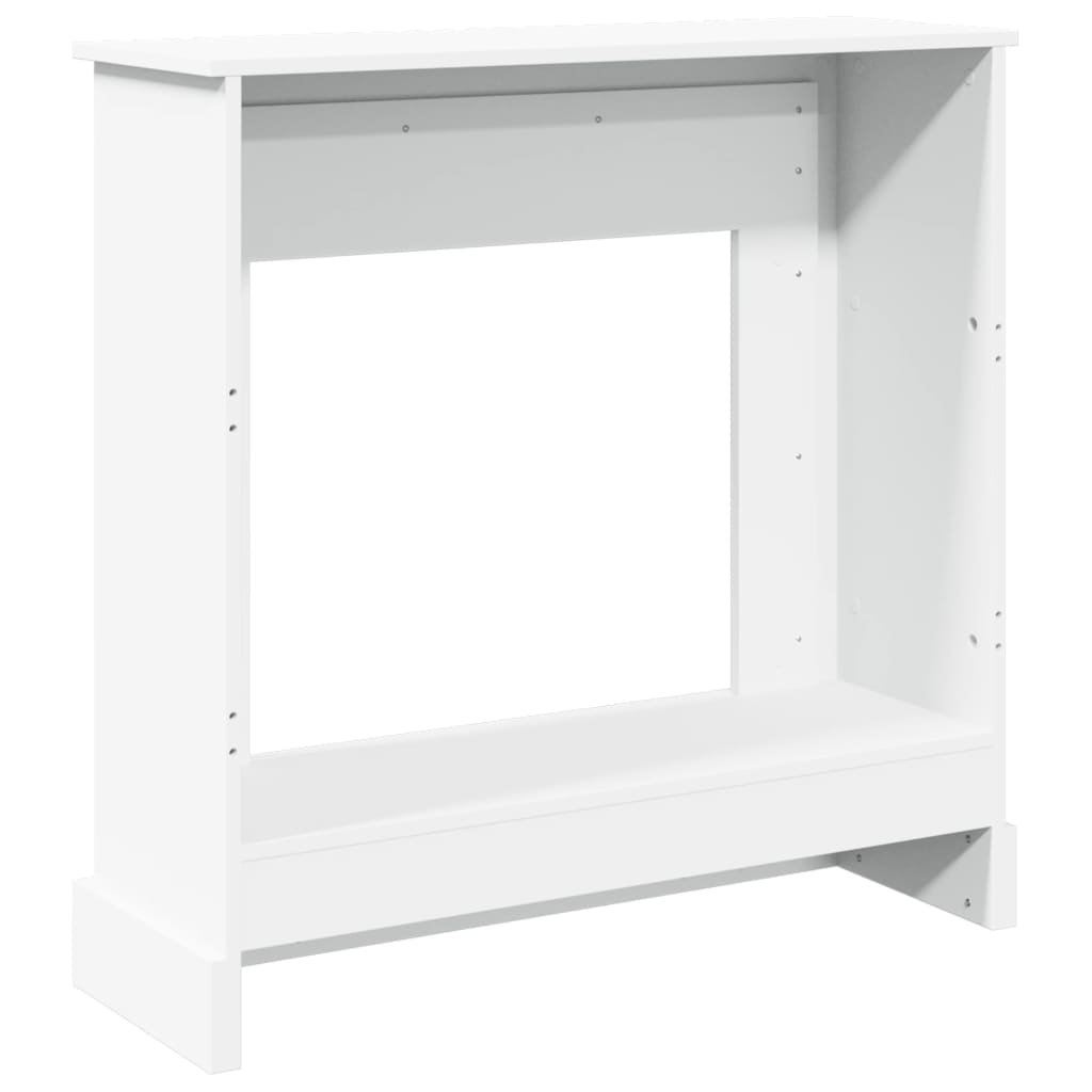 Peisramme hvit 90x30x90 cm konstruert tre