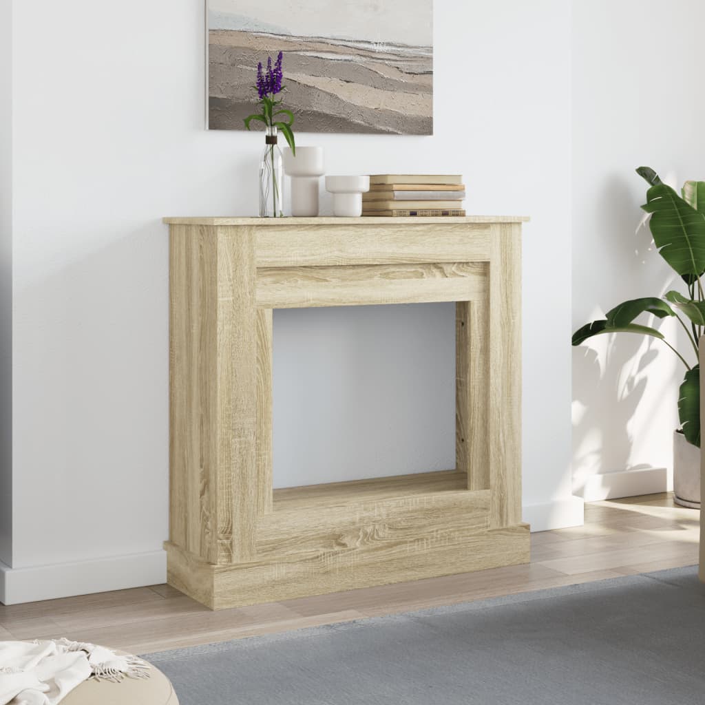 Peisramme sonoma eik 90x30x90 cm konstruert tre