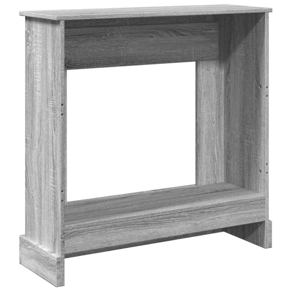 Peisramme grå sonoma 90x30x90 cm konstruert tre
