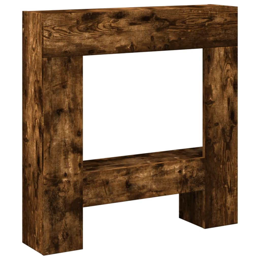 Peisramme røkt eik 81x18x82 cm konstruert tre