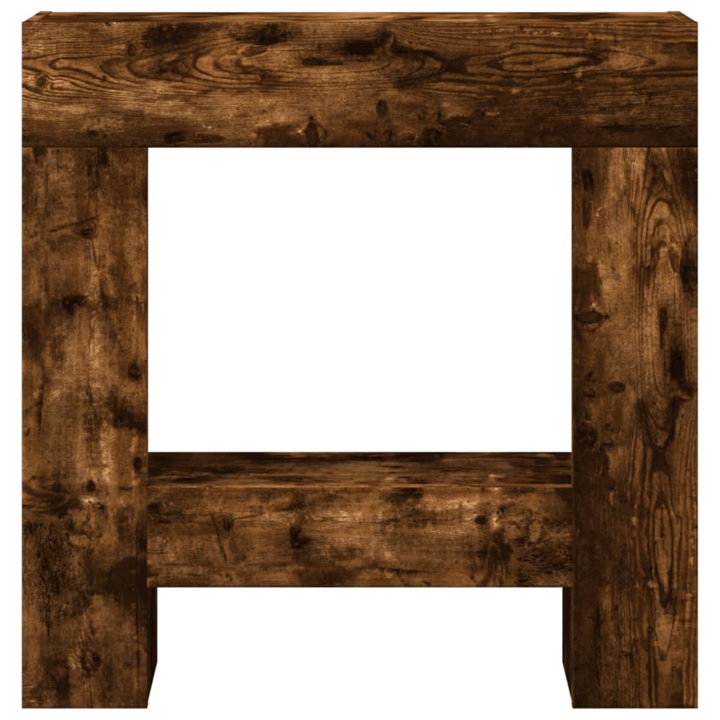 Peisramme røkt eik 81x18x82 cm konstruert tre