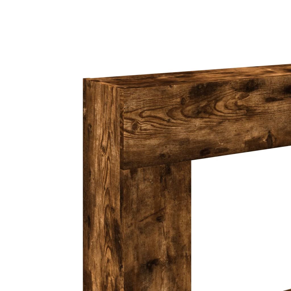 Peisramme røkt eik 81x18x82 cm konstruert tre